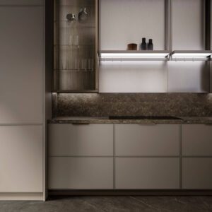 LEICHT-WAKUU-Designkueche-in-Bronze-metallic