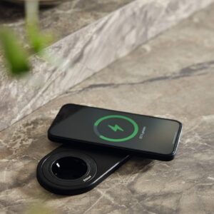 Nolte Designküche Graphit matt mit Natursteinarbeitsplatte