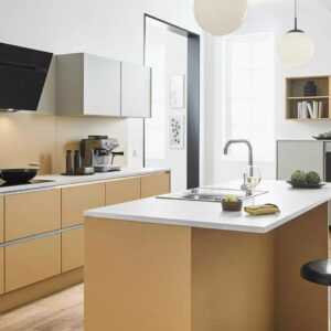 Pino moderne Inselkueche Caramel